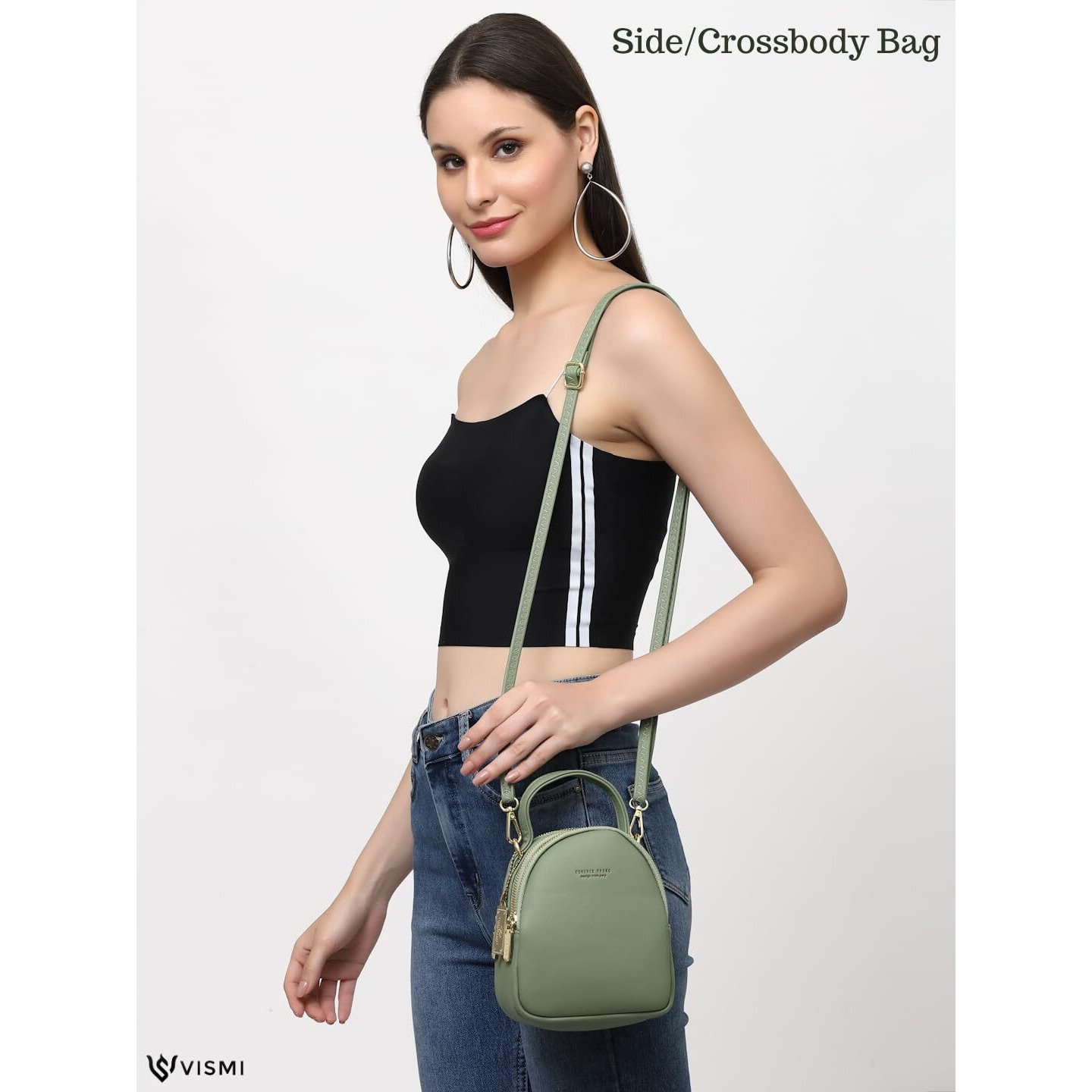 Vismiintrend Luxury Stylish Small Leather Sling Shoulder Crossbody Bag For Women And Girls | Mobile Side Purse For Ladies | Wallet | Travel | Party | Birthday Gift, Wife, Sister, Diwali Gifts