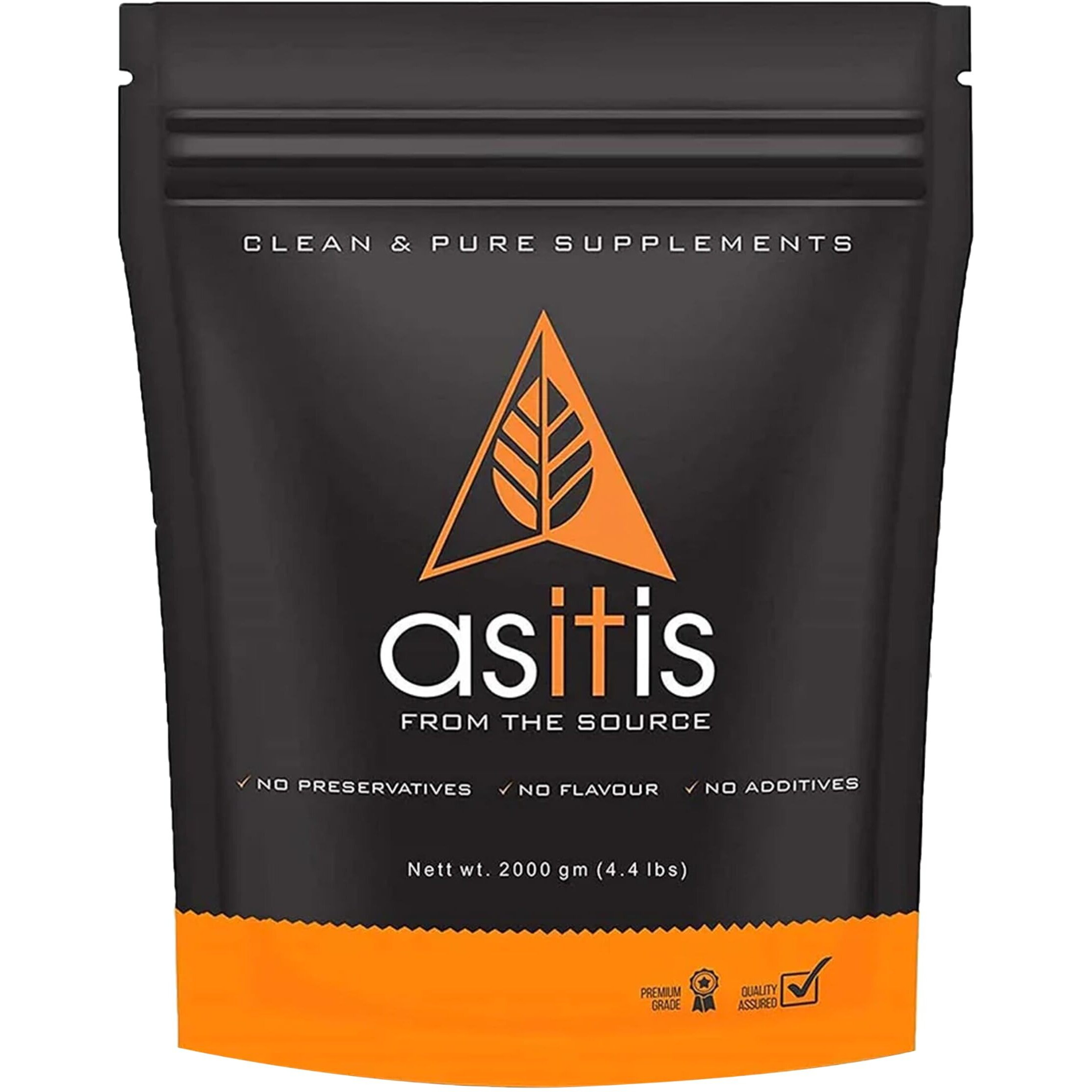 As-It-Is Nutrition 100% Pea Protein Isolate, 28G Protein, Pure Vegan Plant Protein, Promotes Muscle Building With Easy Digestion, Whey Protein Substitute Designed As Meal Supplement - Unflavoured, Single Ingredient With Zero Adulteration- 2000G (57 Servings)