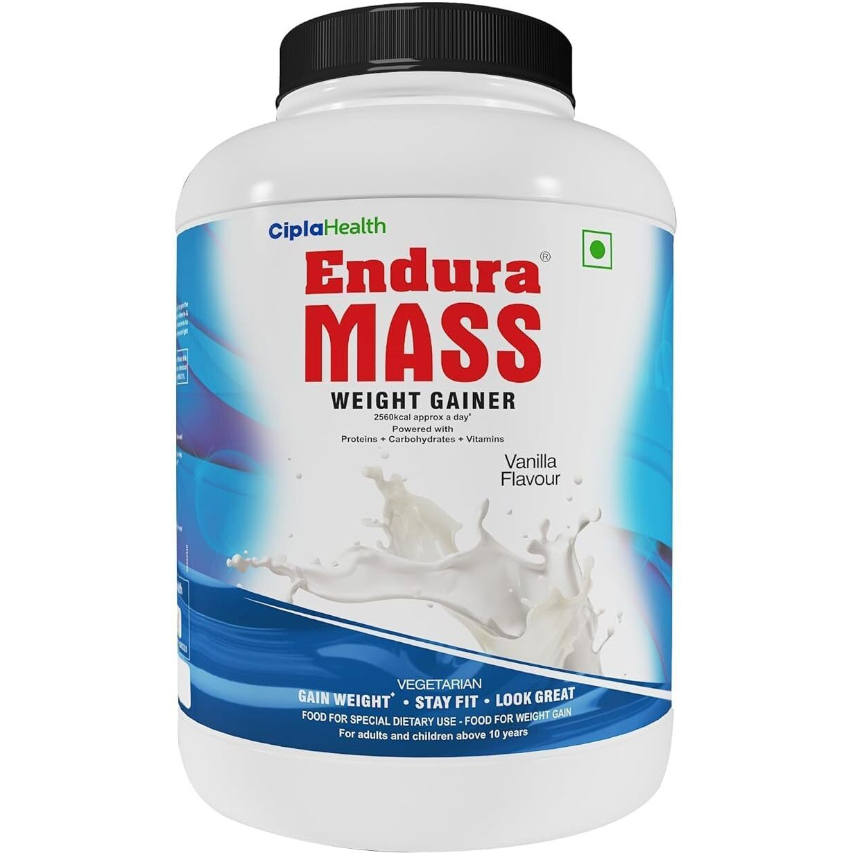 Endura Mass Weight Gainer 3000 G Vanilla Flavour | Ideal For Children Above 10 Years, Men, Women & Athletes. (Vanilla) - Powder