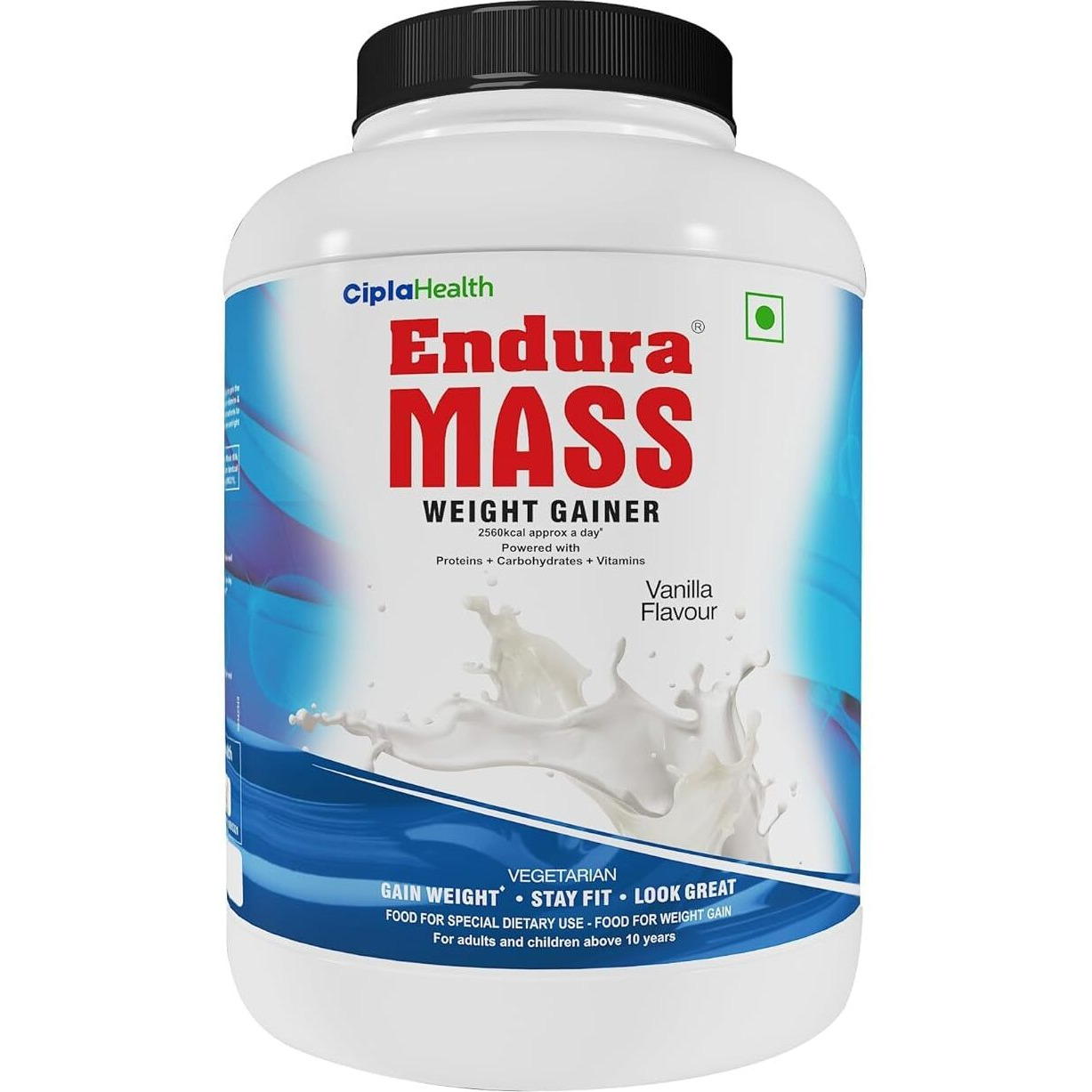 Endura Mass Weight Gainer 3000 G Vanilla Flavour | Ideal For Children Above 10 Years, Men, Women & Athletes. (Vanilla) - Powder