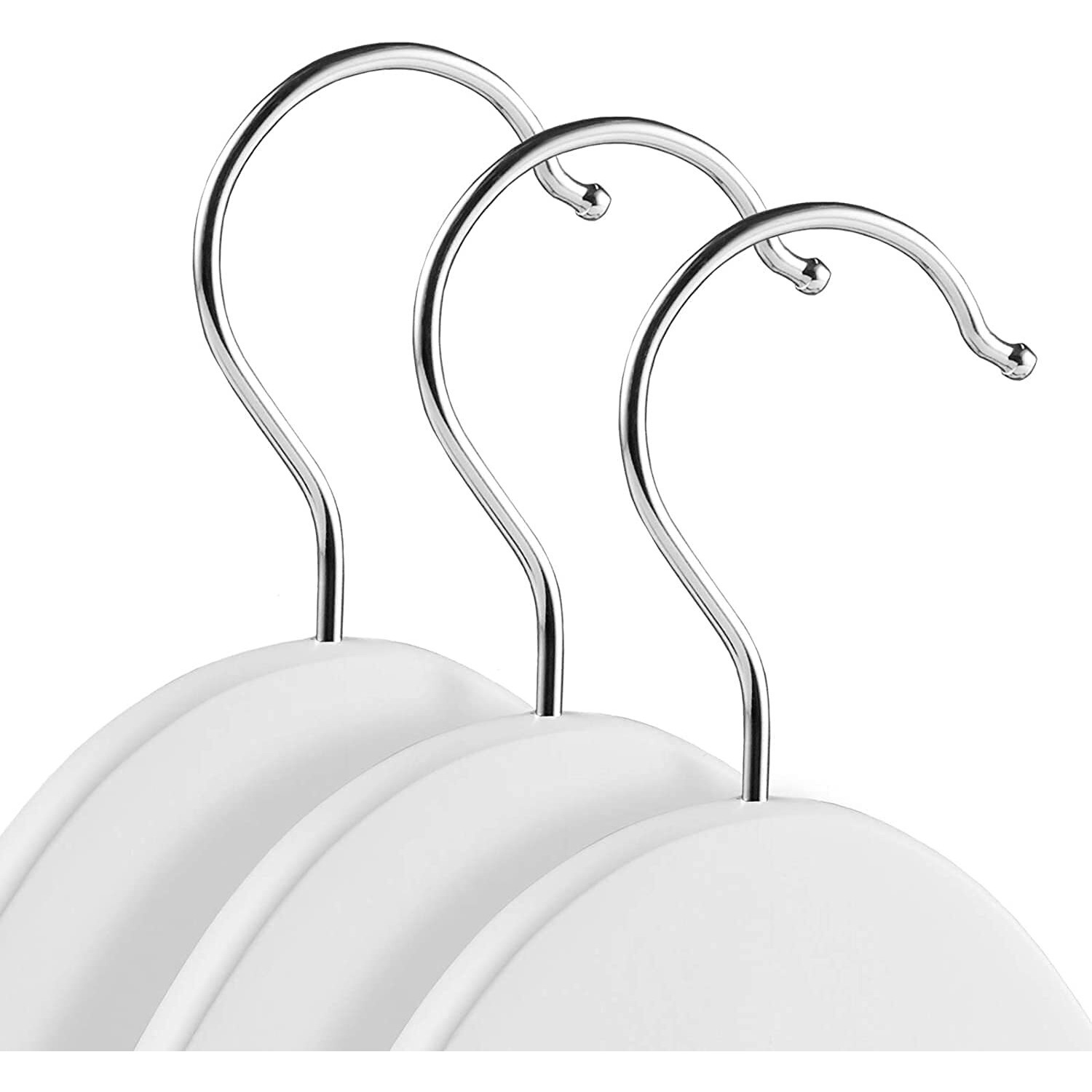 Evolluxi Lotus Wooden Hangers, Solid Wood Shirt Hangers, Dress Coat Jacket Clothes Hangers, With Extra Smooth Finish, 360 Degree Swivel Hook (Retro) (White, 36), 1 Count