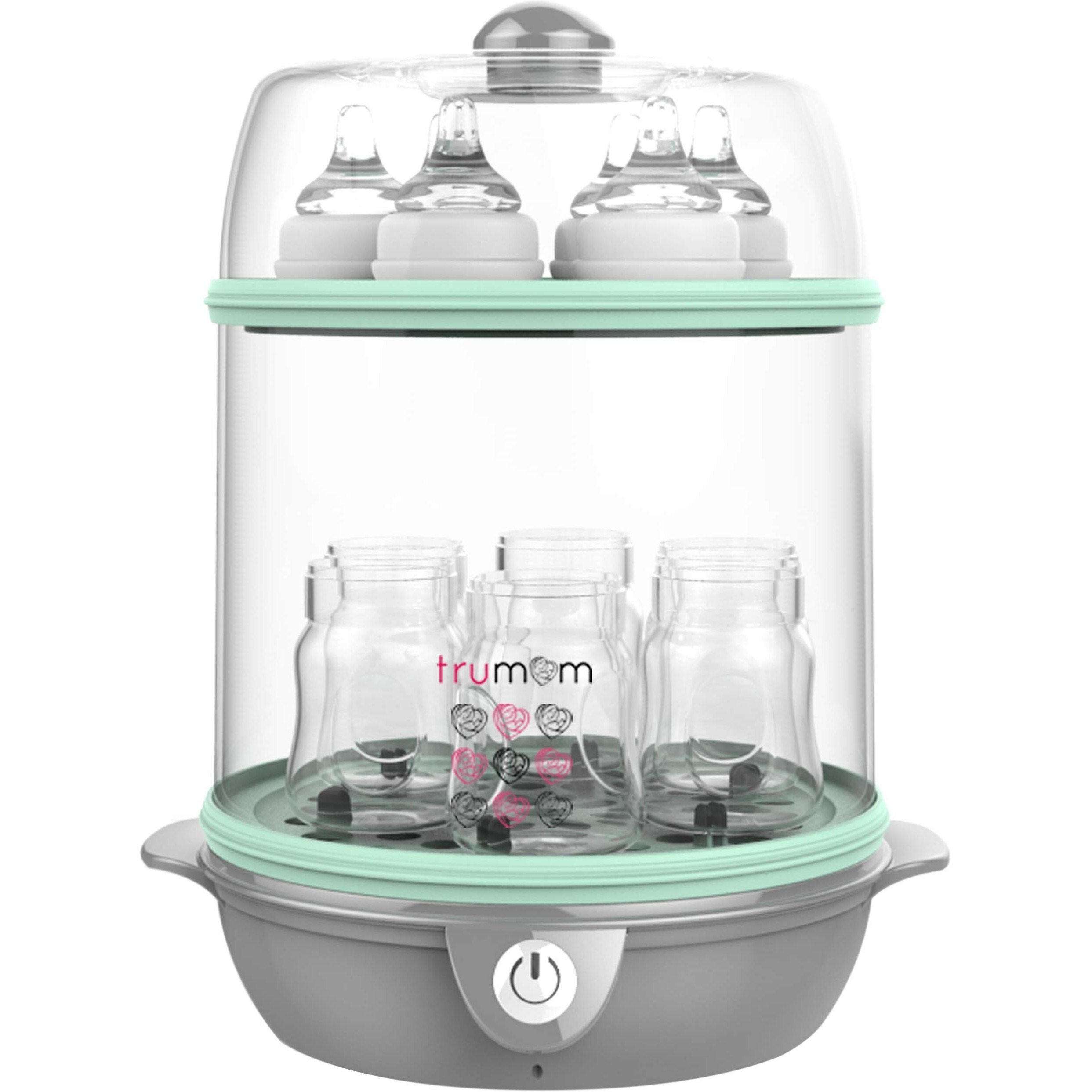 Trumom Usa Electric Steam Sterilizer For Feeding (6 Bottles) And Baby Food Steamer (Includes 1 Year Warranty)