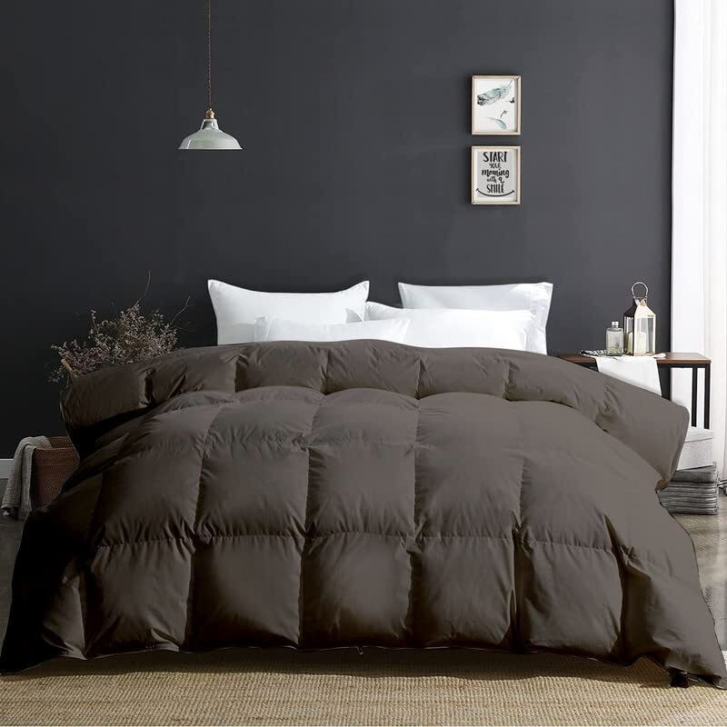 Razzai Mammayo Single Comforter 500 Gsm Winter Comforter Premium Collection Quilted Comforter (60" X 90" Inches/152Cm X 228Cm) - Single Bed Comforter|Dark Grey | Microfibre, Lightweight