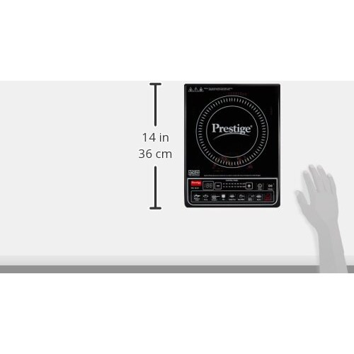 Prestige Pic 16.0 Plus 2000 Watts Induction Cooktop|Indian Menu Option|Automatic Power & Temperature Adjustment|Protection Against Insects|1 Year Warranty|Black