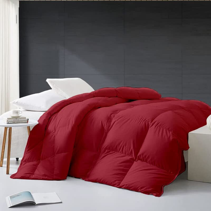Razzai Mammayo 500 Gsm Winter Comforter Premium Collection Quilted Comforter (92" X 106" Inches/233Cm X 269Cm) - King Size Comforter|Burgundy| Lightweight| Microfibre