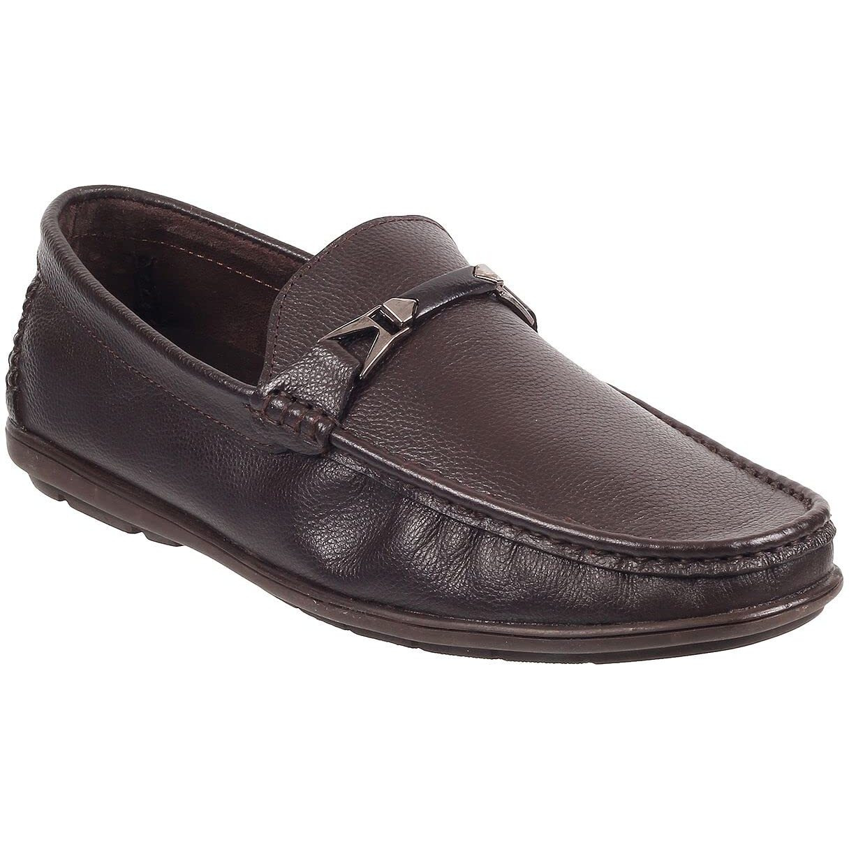 Metro Mens Leather Brown Loafers (Size (9 Uk (43 Eu))