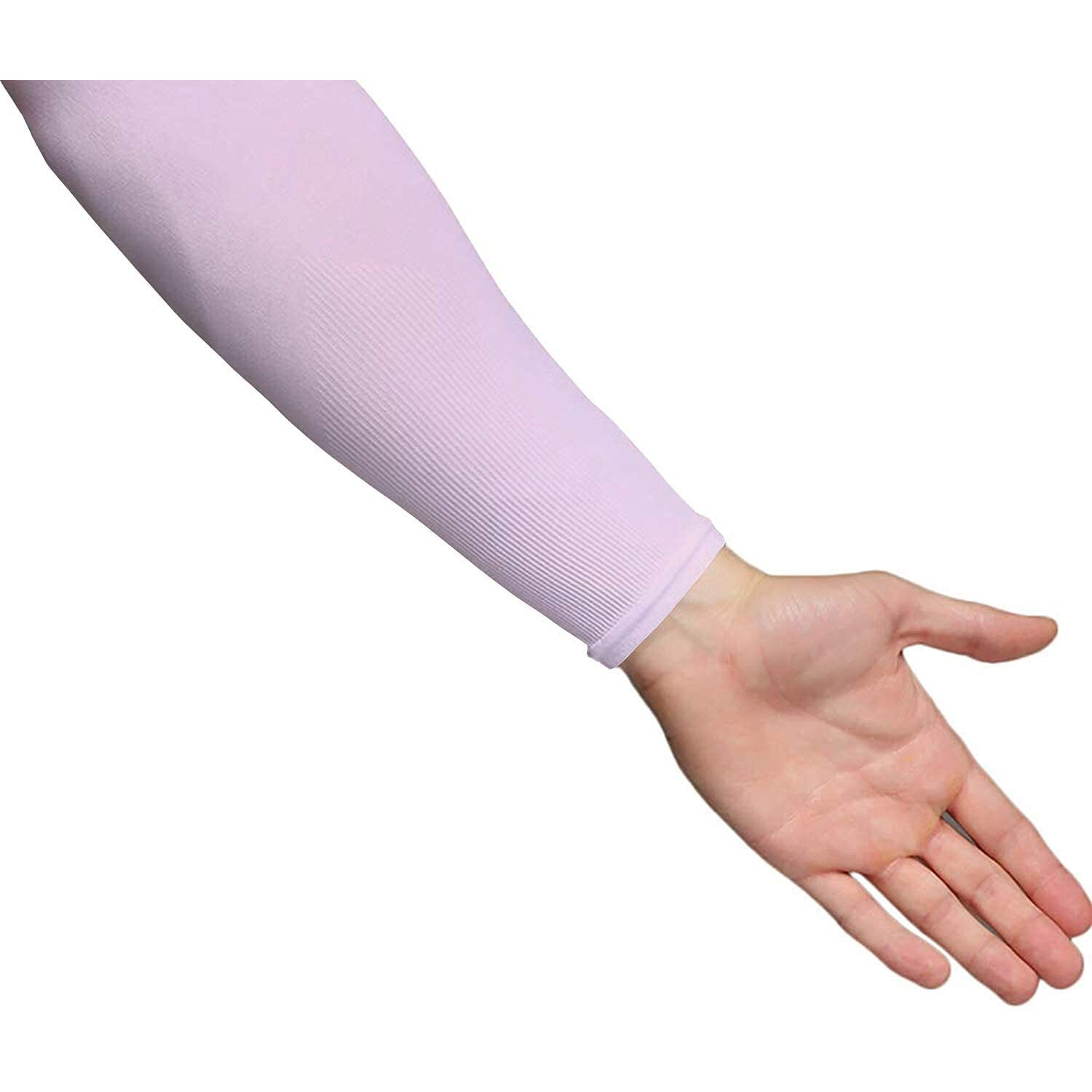 Mark Ample New Arm Sleeves Sun Burn Skin Tan Protection Spf Proof | Arm Sleeves For Driving, Cycling, Tennis, Cricket, Football, Golf, Outdoor, Gym, Riding (Light Pink)