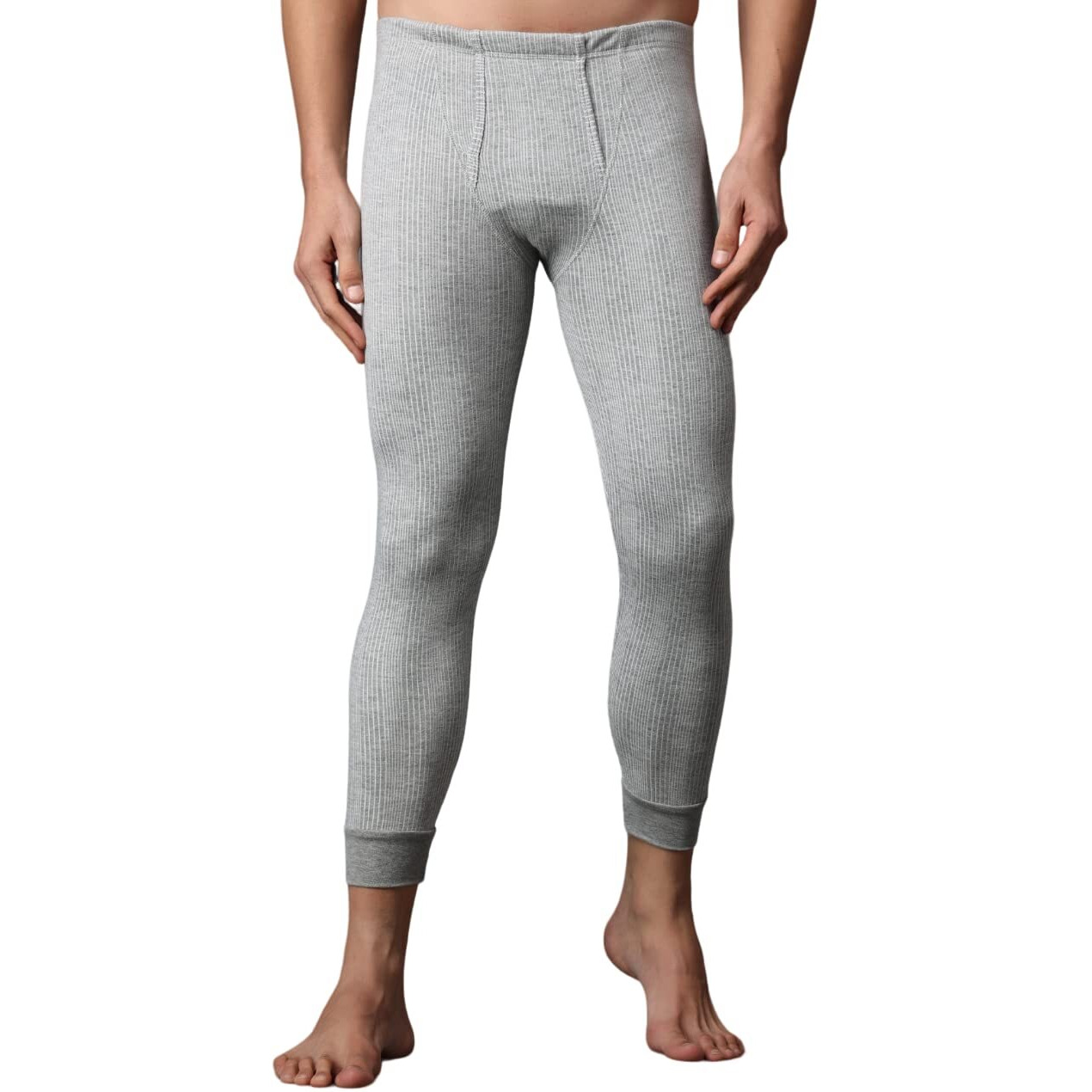 Wearslim Premium Winter Thermal Bottom Underwear For Men | Ultra Soft Winter Warmer Inner Wear Johns Pant Lower Grey