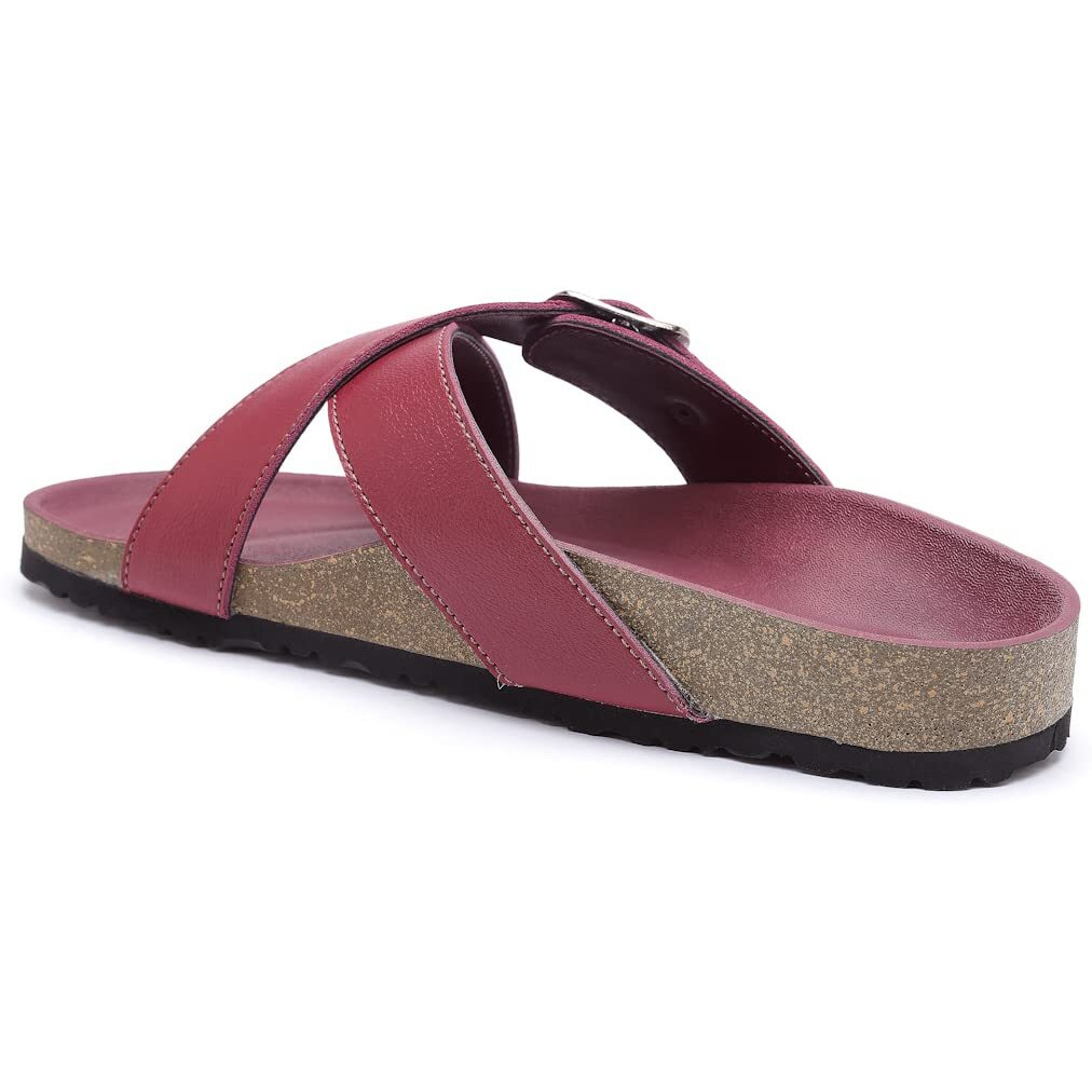 Refoam Owrfmo-03(W) Women's Outdoor | Trendy | Stylish Maroon Synthetic Leather Casual Sandal