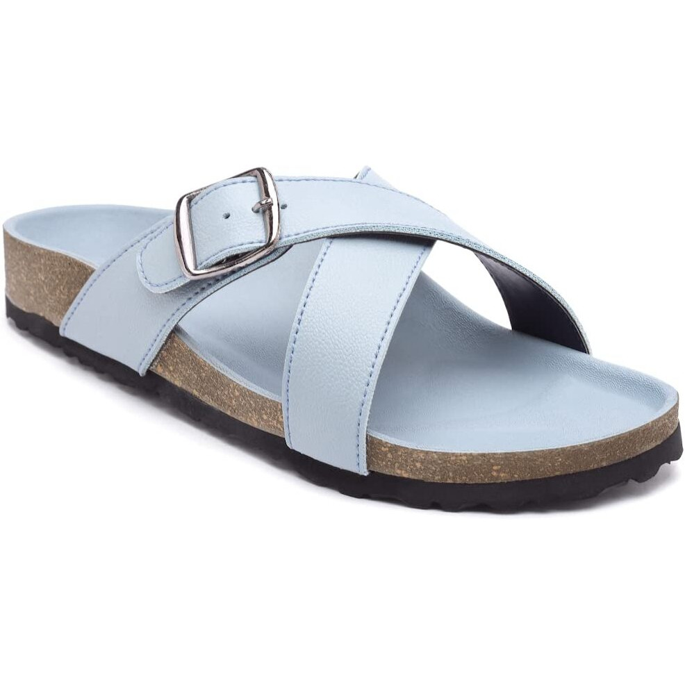 Refoam Owrfmo-03(W) Women's Outdoor | Trendy | Stylish Powder-Blue Synthetic Leather Casual Sandal