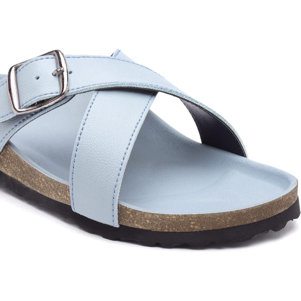 Refoam Owrfmo-03(W) Women's Outdoor | Trendy | Stylish Powder-Blue Synthetic Leather Casual Sandal