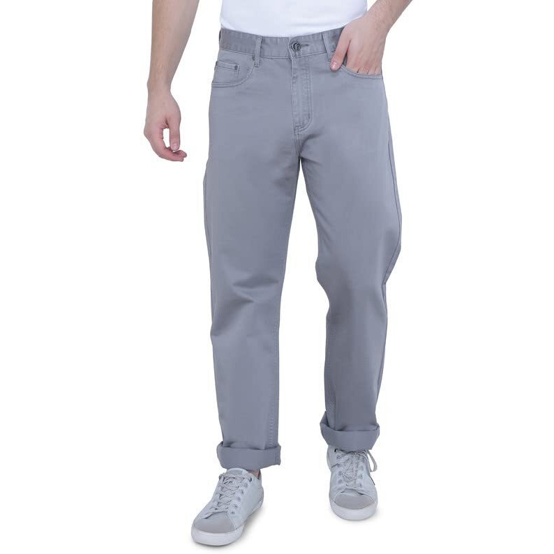 Flags Men's Jeans Silky Denim Lgrey Colour (Basic008Ns) Size 32