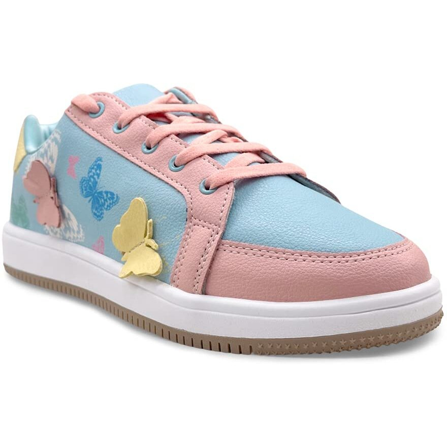 Kazarmax Xxiv Pink Blue White Pastel Colourblock Trainers/Sneakers Shoes For Girls/Women- 6 Uk
