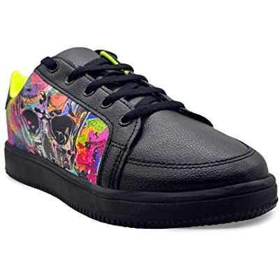 Kazarmax Xxiv Black Doom Graffiti Trainers/Sneakers Shoes For Girls/Women- 6 Uk