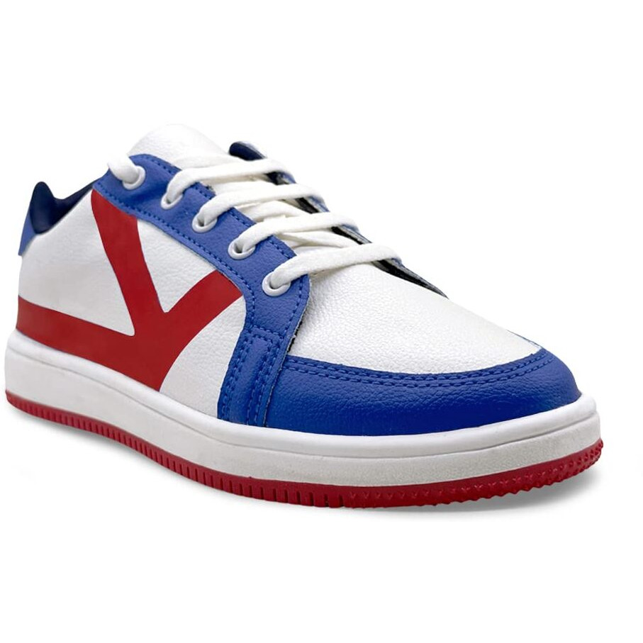 Kazarmax Xxiv Red White & Blue Trainers/Sneakers Shoes For Girls/Women- 5 Uk