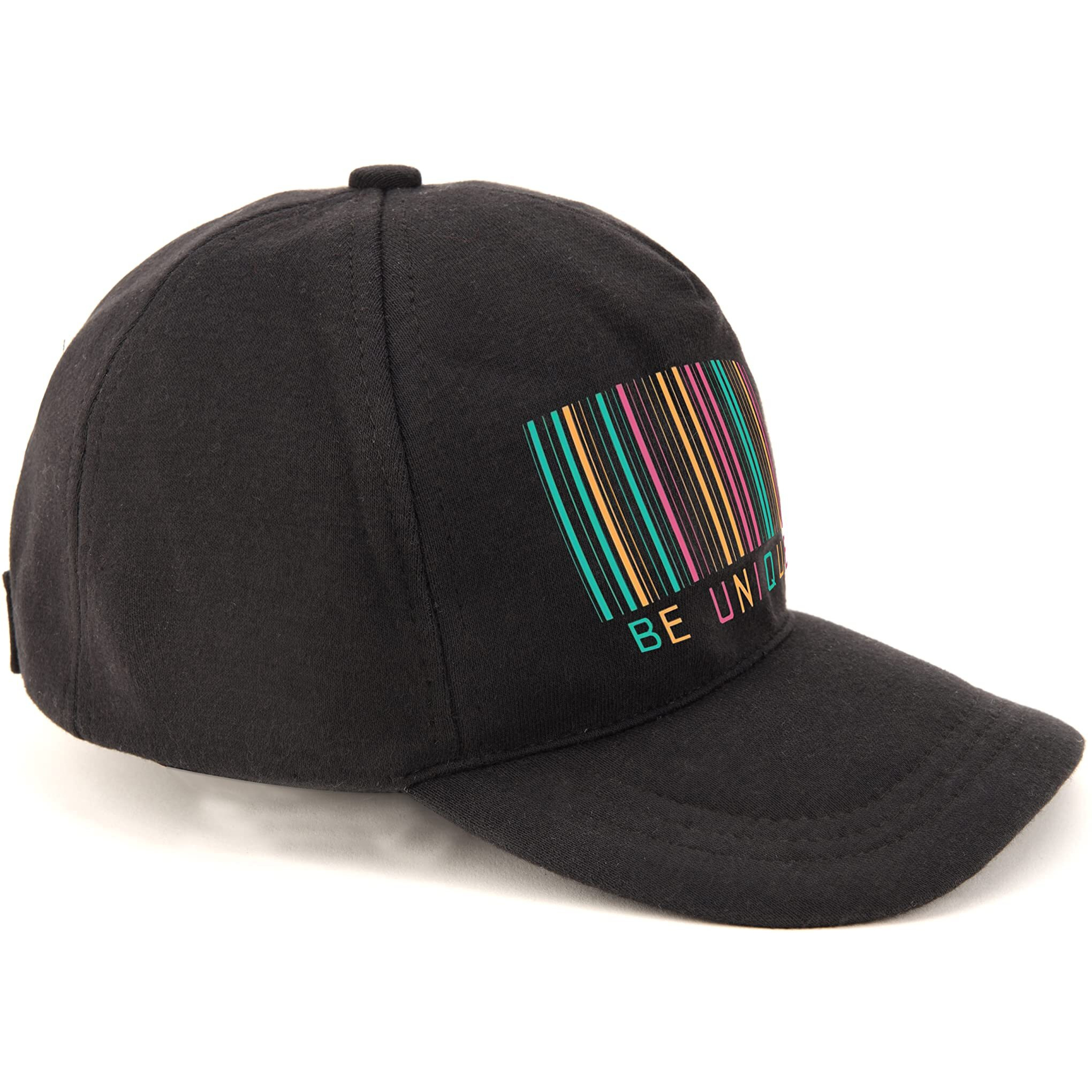 Primebox Head Caps For Men Unisex With Adjustable Velcro Strap Cap Summer Caps Men Sports Cricket Caps, Gym Cap (Black Cap Be Unique Print)