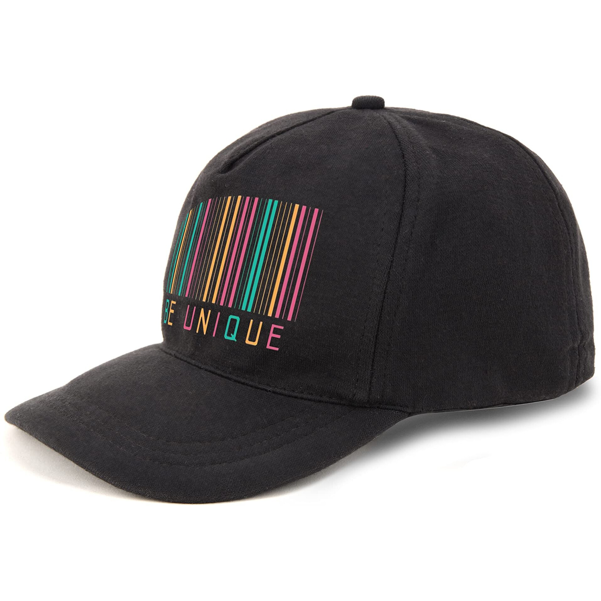 Primebox Head Caps For Men Unisex With Adjustable Velcro Strap Cap Summer Caps Men Sports Cricket Caps, Gym Cap (Black Cap Be Unique Print)