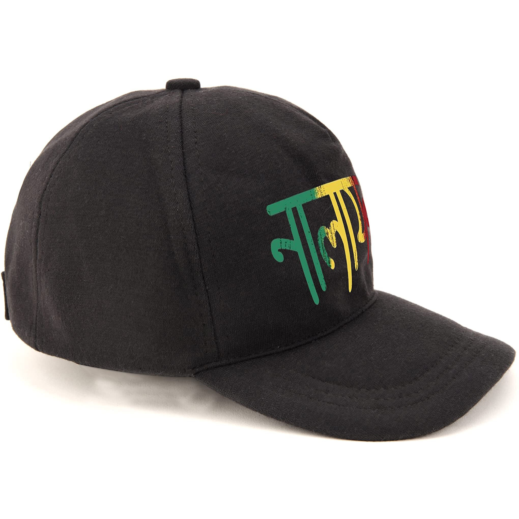 Primebox Head Caps For Men Unisex With Adjustable Velcro Strap Cap Summer Caps Men Sports Cricket Caps, Gym Cap (Black Cap Nalayak Print)