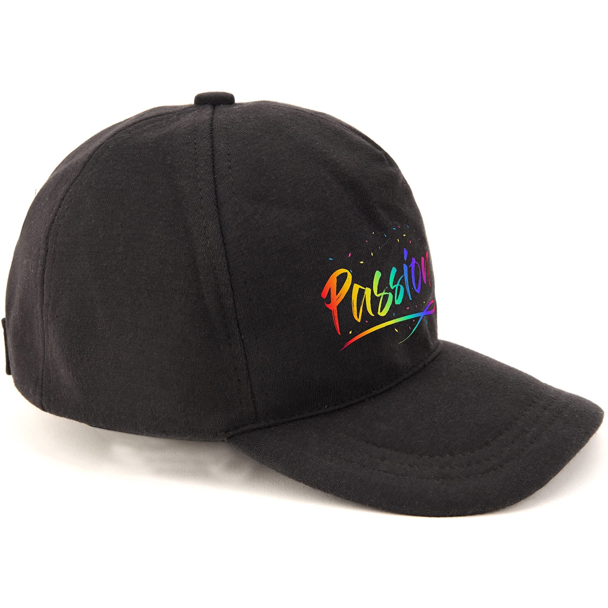 Primebox Head Caps For Men Unisex With Adjustable Velcro Strap Cap Summer Caps Men Sports Cricket Caps, Gym Cap (Black Cap Passion Print)