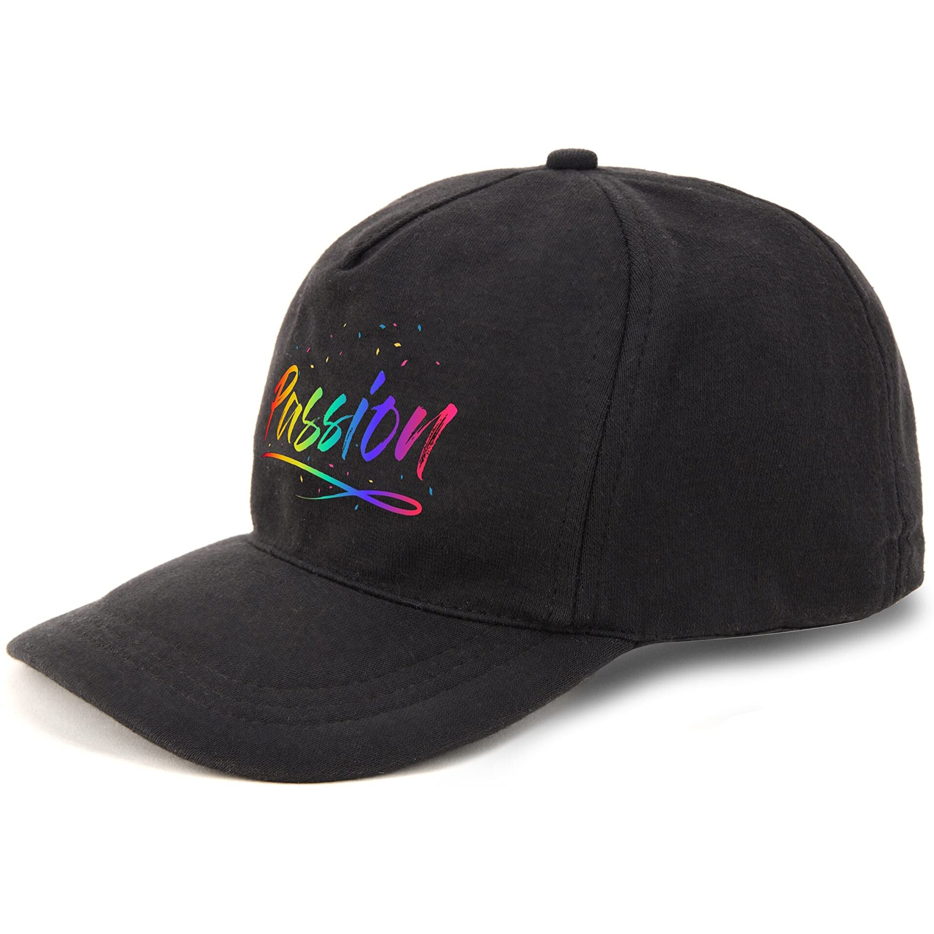 Primebox Head Caps For Men Unisex With Adjustable Velcro Strap Cap Summer Caps Men Sports Cricket Caps, Gym Cap (Black Cap Passion Print)