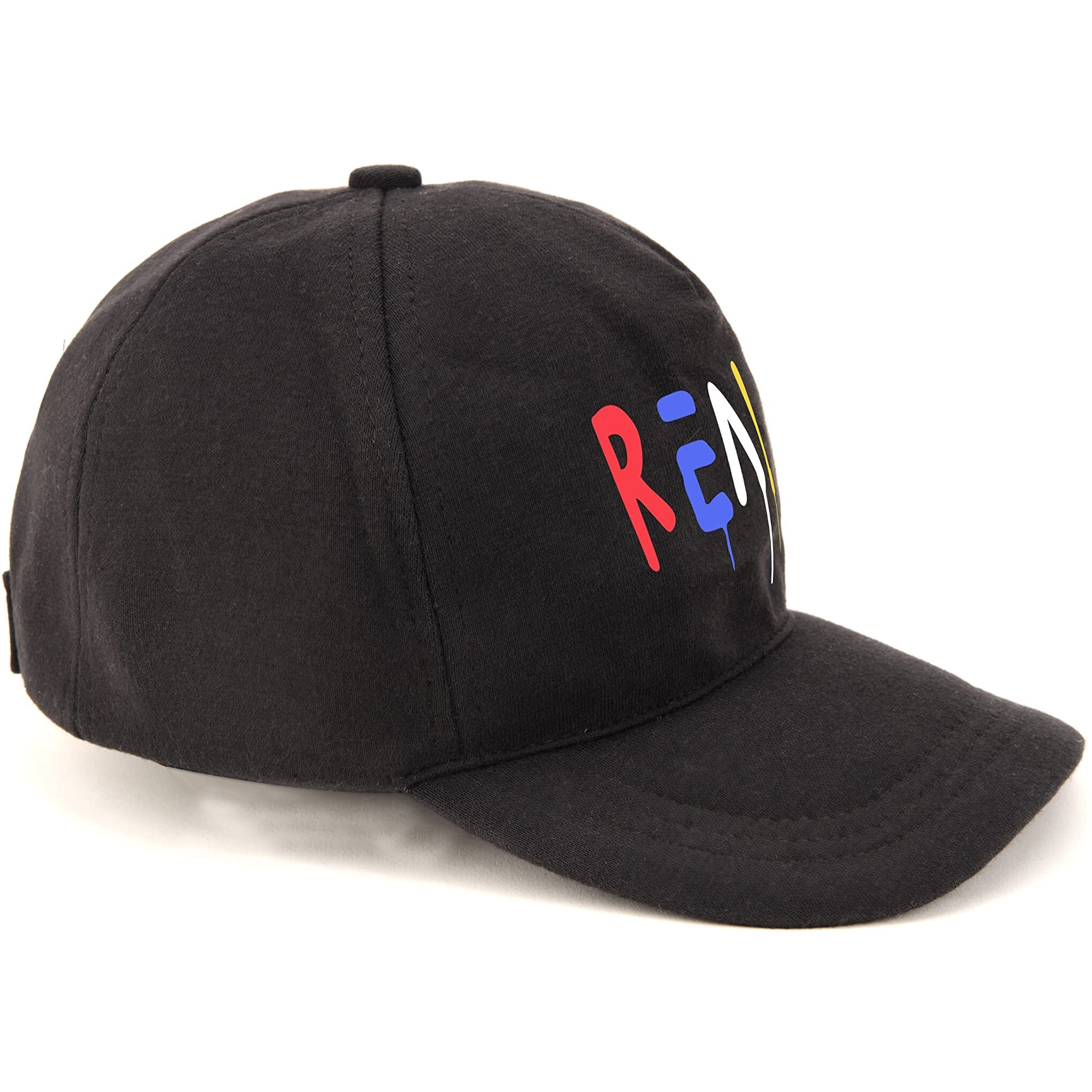 Primebox Head Caps For Men Unisex With Adjustable Velcro Strap Cap Summer Caps Men Sports Cricket Caps, Gym Cap (Black Cap Real Print)
