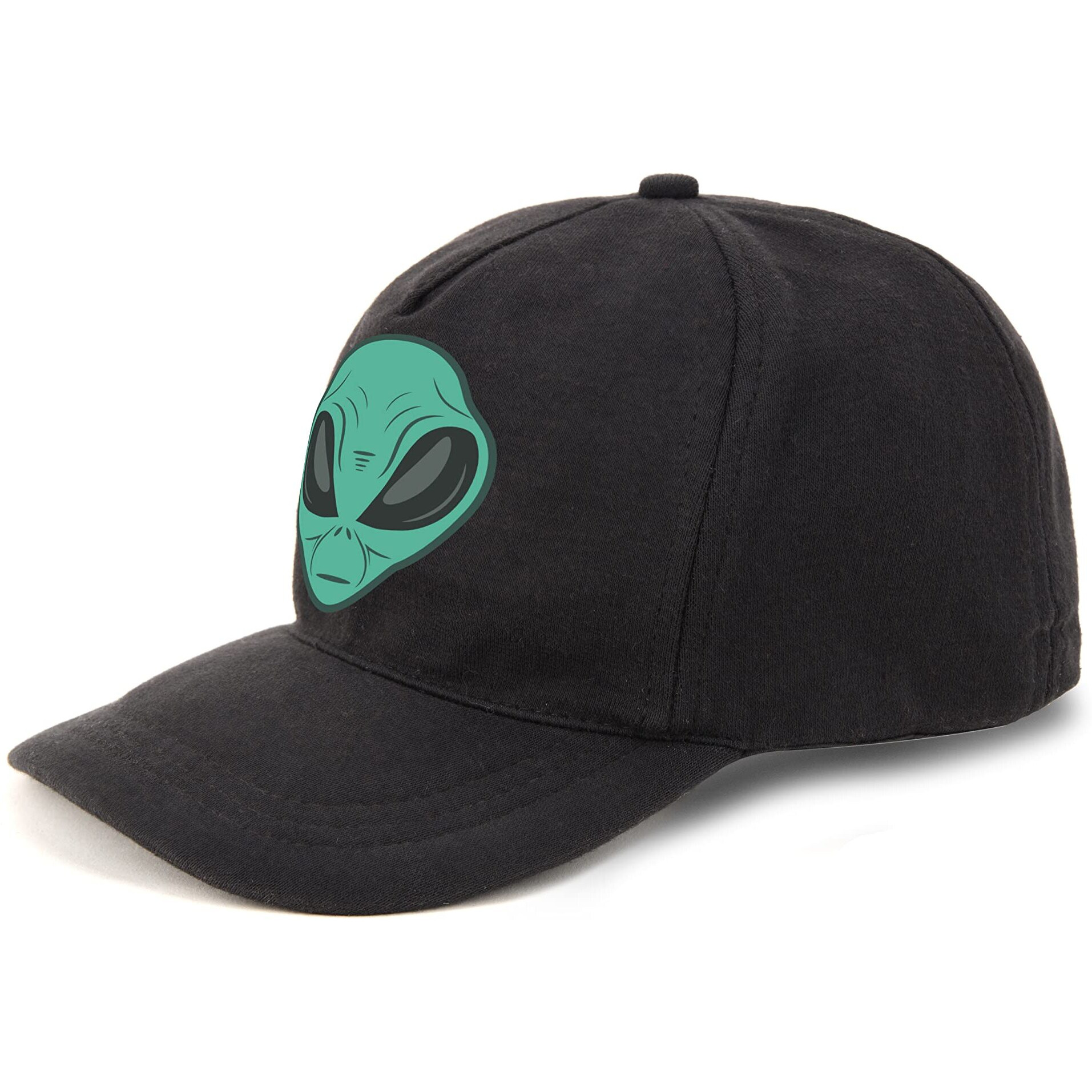 Primebox Head Caps For Men Unisex With Adjustable Velcro Strap Cap Summer Caps Men Sports Cricket Caps, Gym Cap (Black Cap Alien Green Print)