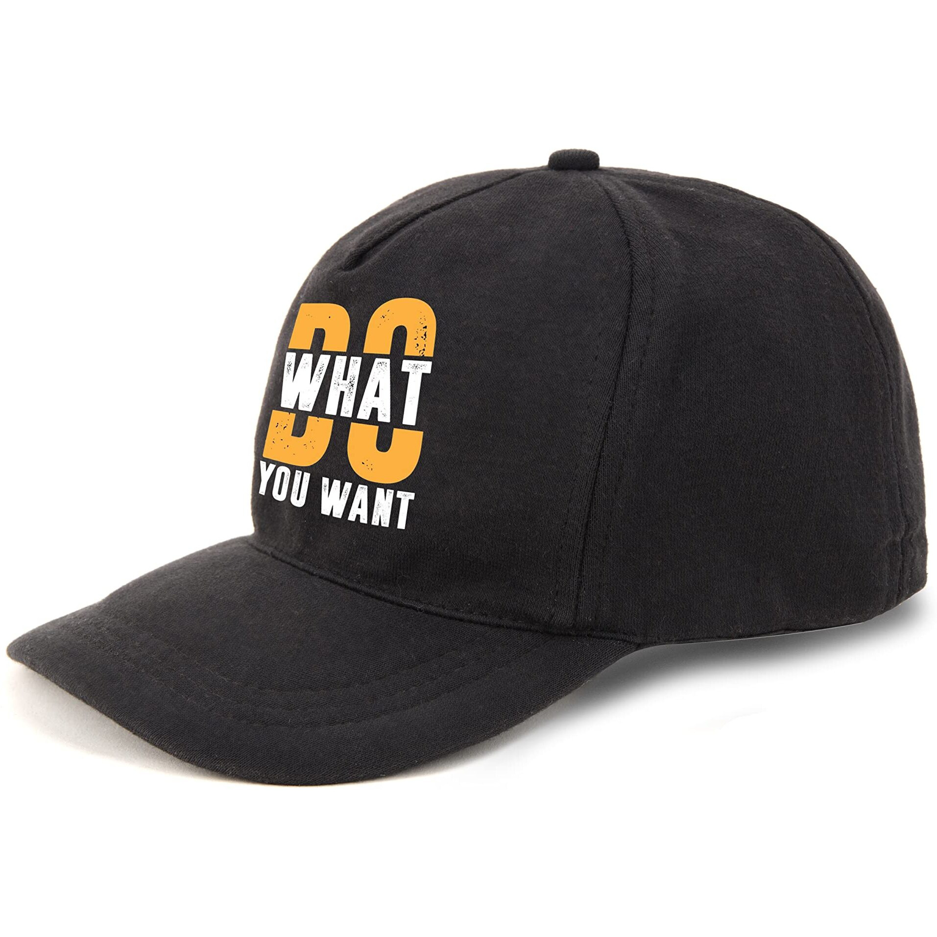 Primebox Head Caps For Men Unisex With Adjustable Velcro Strap Cap Summer Caps Men Sports Cricket Caps, Gym Cap (Black Cap Do What You Want Print)