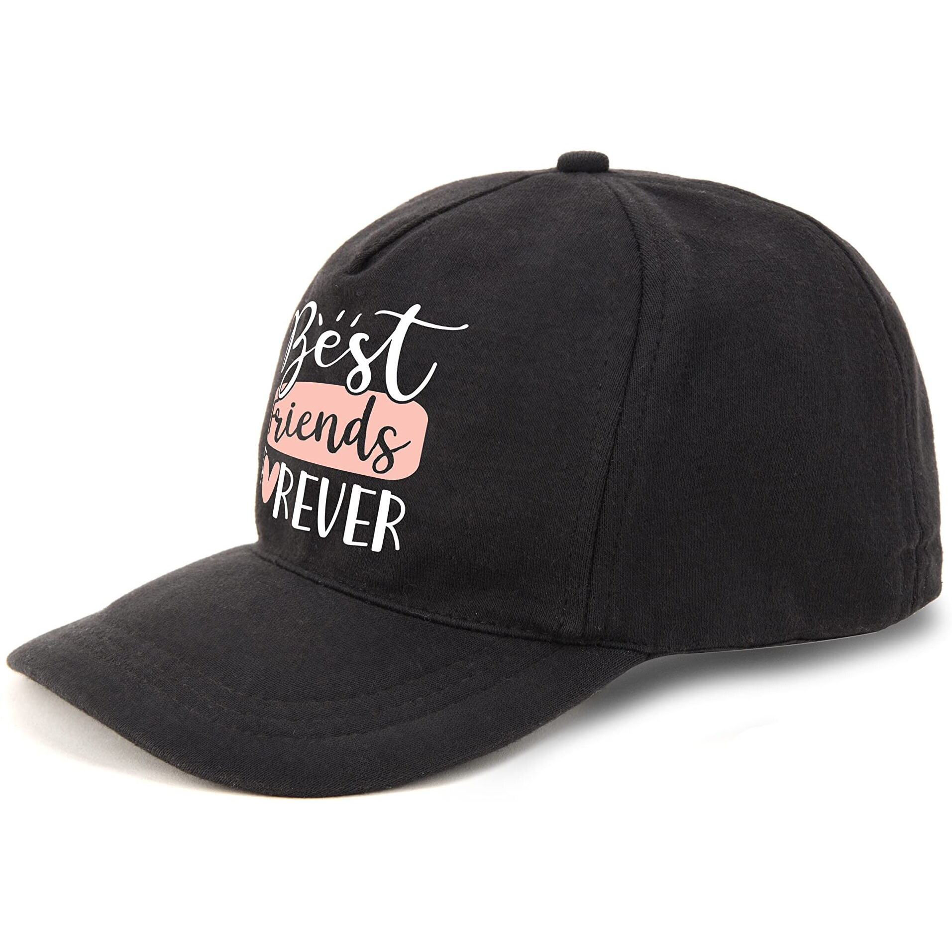 Primebox Head Caps For Men Unisex With Adjustable Velcro Strap Cap Summer Caps Men Sports Cricket Caps, Gym Cap (Black Cap Best Friend Forever Print)