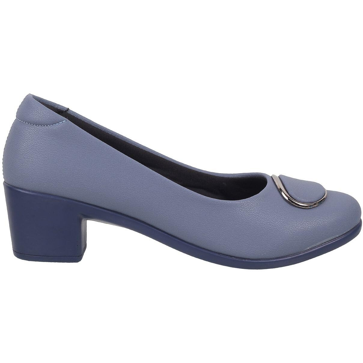 Metro Women Blue Synthetic Leather Formal/Pump Shoes Uk/7 Eu/40 (31-255)