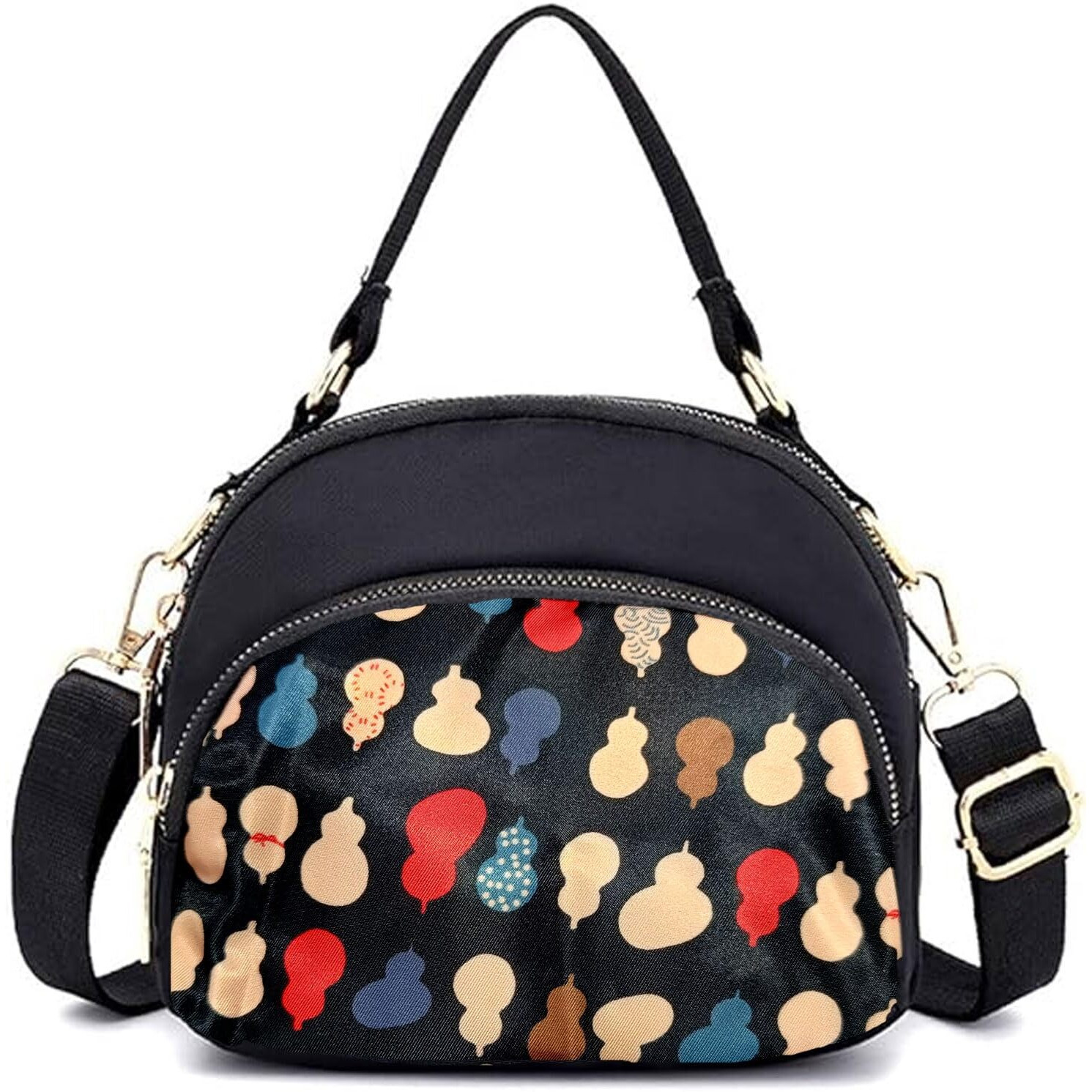Handcuffs Women Sling Bags Stylish Korean Handbags Casual Crossbody Bag Lightweight Side Bag (Assorted) (Black)