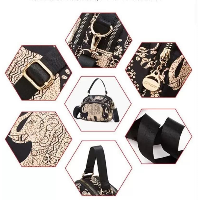Handcuffs Women Sling Bags Stylish Korean Handbags Casual Crossbody Bag Lightweight Side Bag (Assorted) (Black)