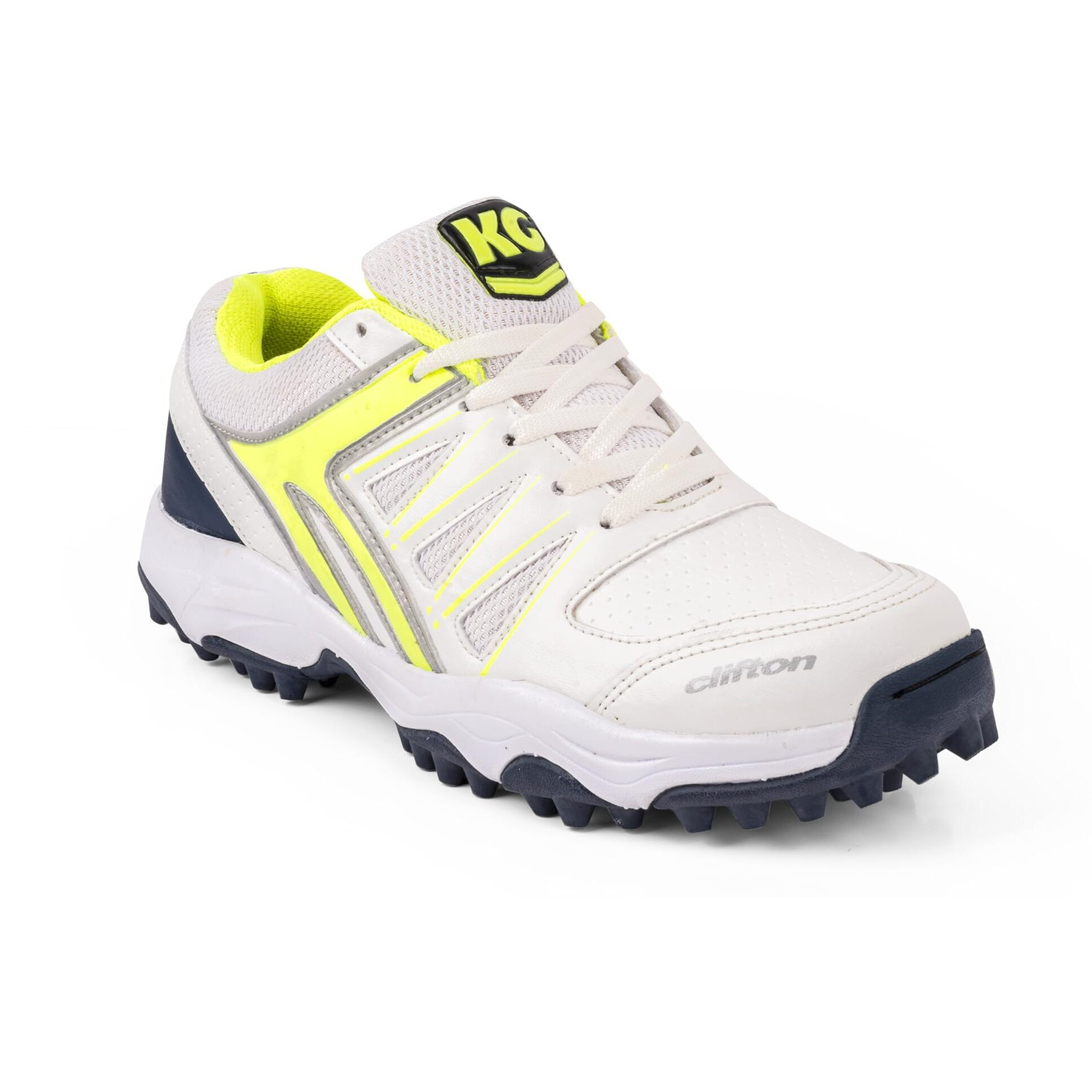 Kg Boost Cricket Shoe For Men, Light Weight (White Green, 11)