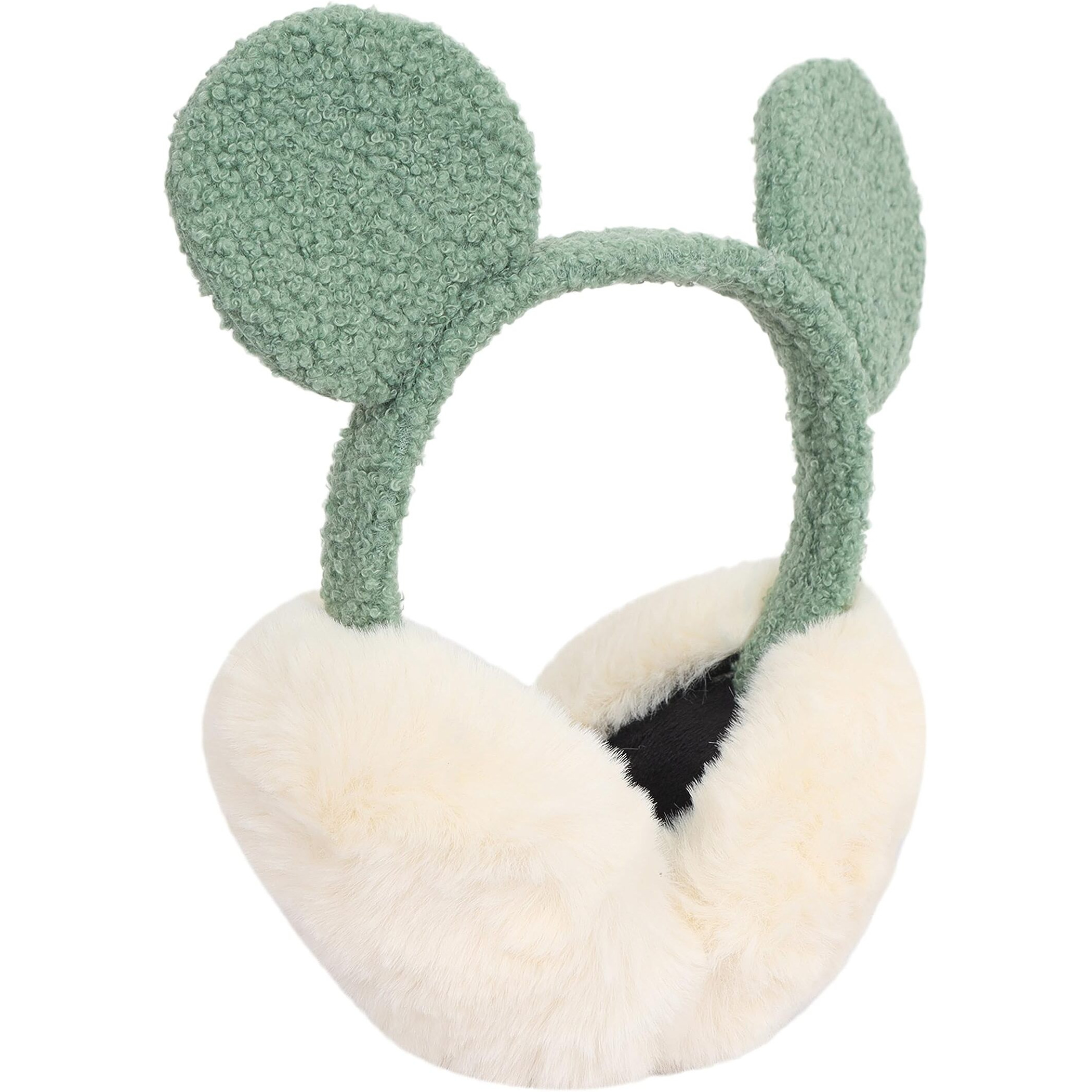Fabseasons Foldable Ear Muffs For Girls & Women - Winter Ear Warmers With Pom Pom - Soft & Warm Earmuffs - Winter Ear Covers