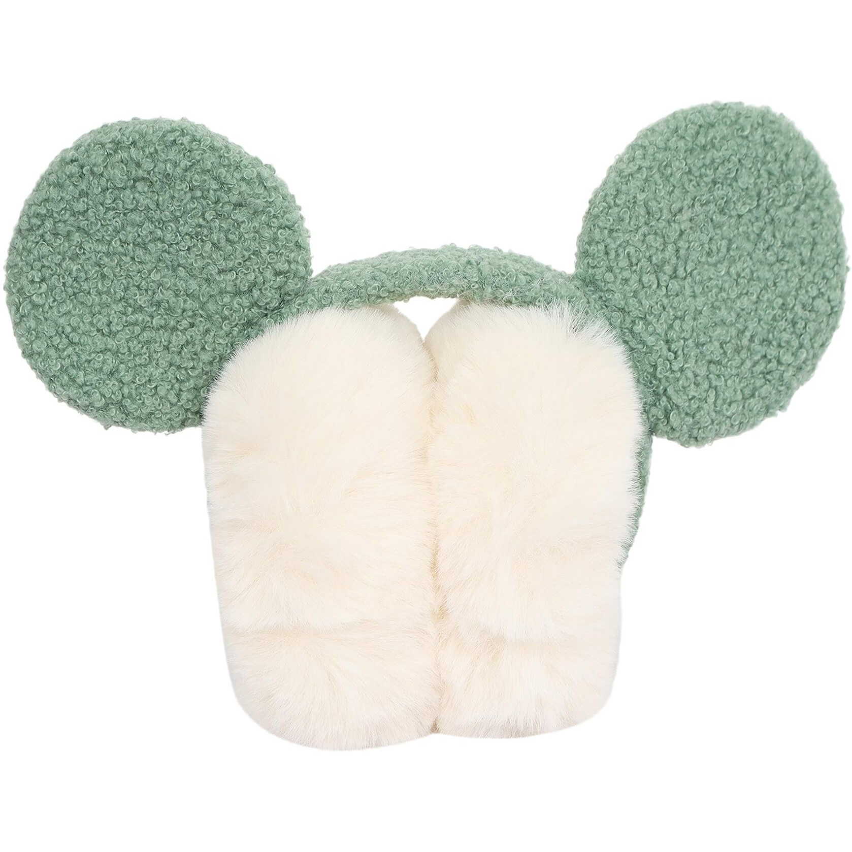 Fabseasons Foldable Ear Muffs For Girls & Women - Winter Ear Warmers With Pom Pom - Soft & Warm Earmuffs - Winter Ear Covers
