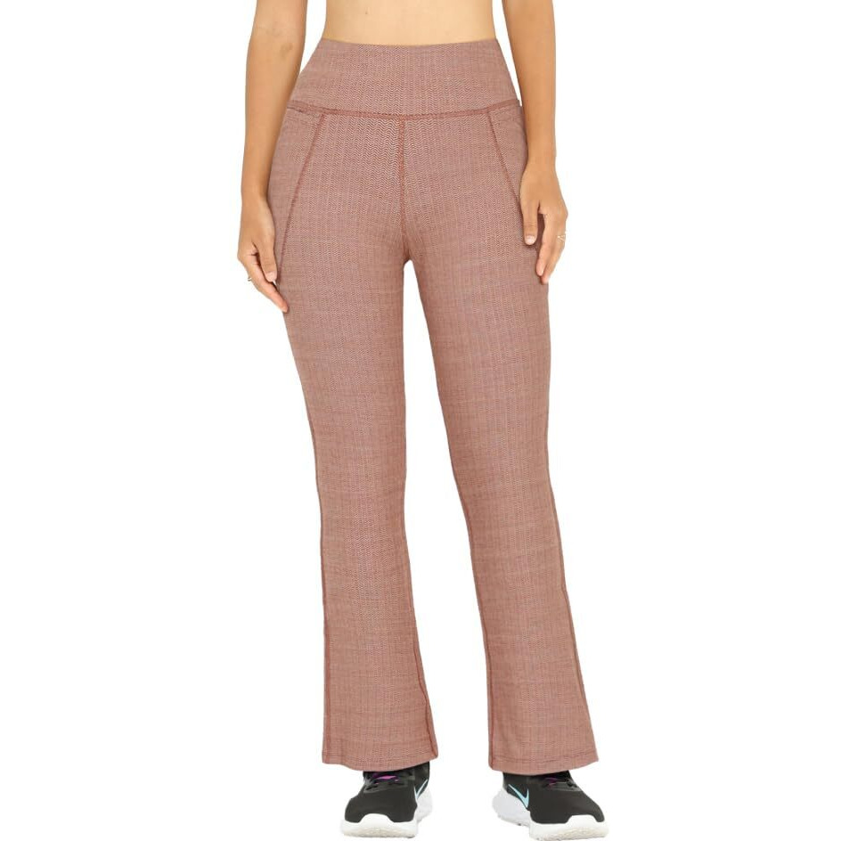 Blissclub Werk-It Flare Pants For Women Office Wear, Formal Cotton Trousers For Women With High Waist And 4 Pockets