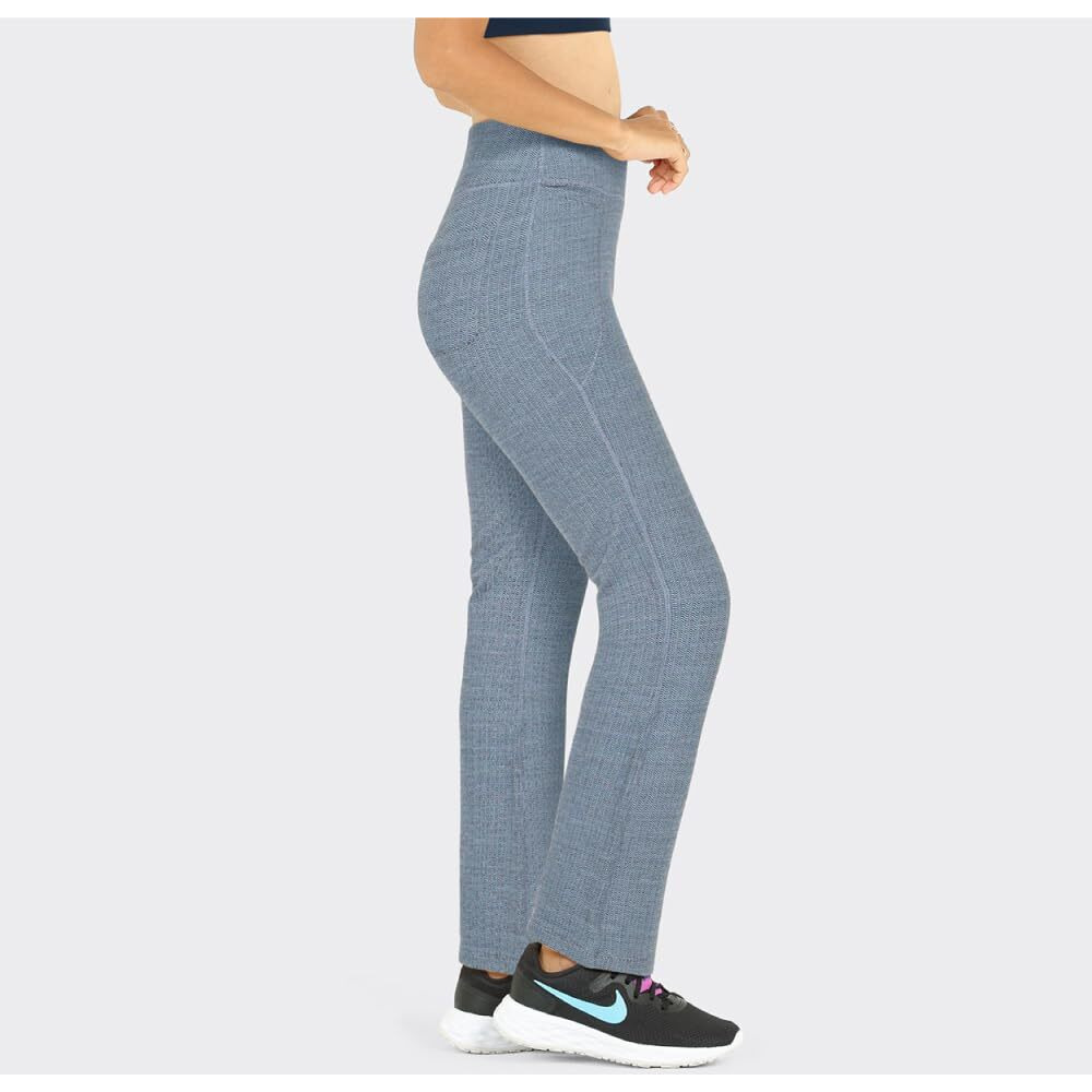 Blissclub Werk-It Flare Pants For Women Office Wear, Formal Cotton Trousers For Women With High Waist And 4 Pockets