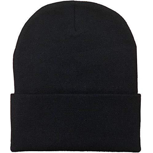 Digital Shopee Unisex's Beanie Hat (Ds-Free-Size-Cap_Black