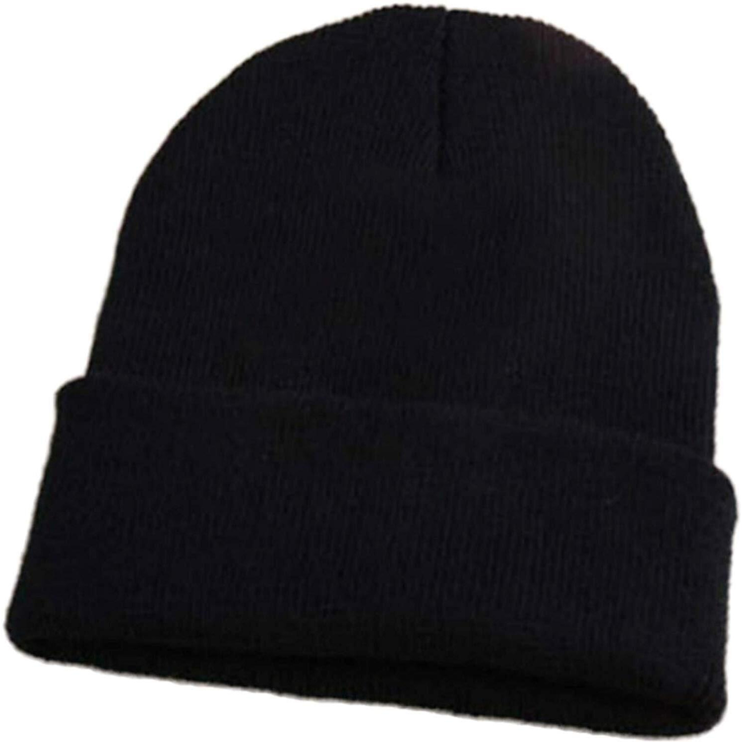Digital Shopee Unisex's Beanie Hat (Ds-Free-Size-Cap_Black
