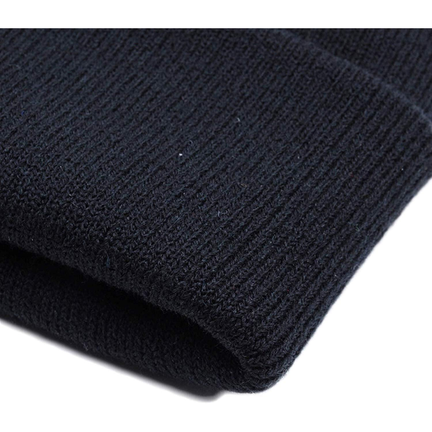 Digital Shopee Unisex's Beanie Hat (Ds-Free-Size-Cap_Black