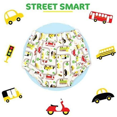 Superbottoms Unisex-Child Cotton Padded Underwear (Pack Of 6) (Sbsucombo6-Size3-Amazon_Multi Colour_Size 3 (Pack Of 6))