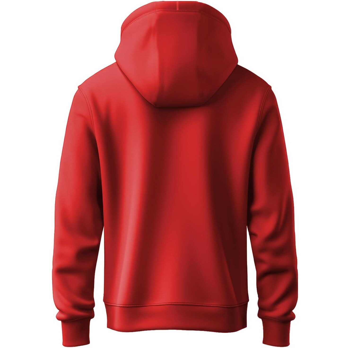 Adro Men's Cotton Neck Hooded Sweatshirt (H20-M-Byo-Rd_Red_L)