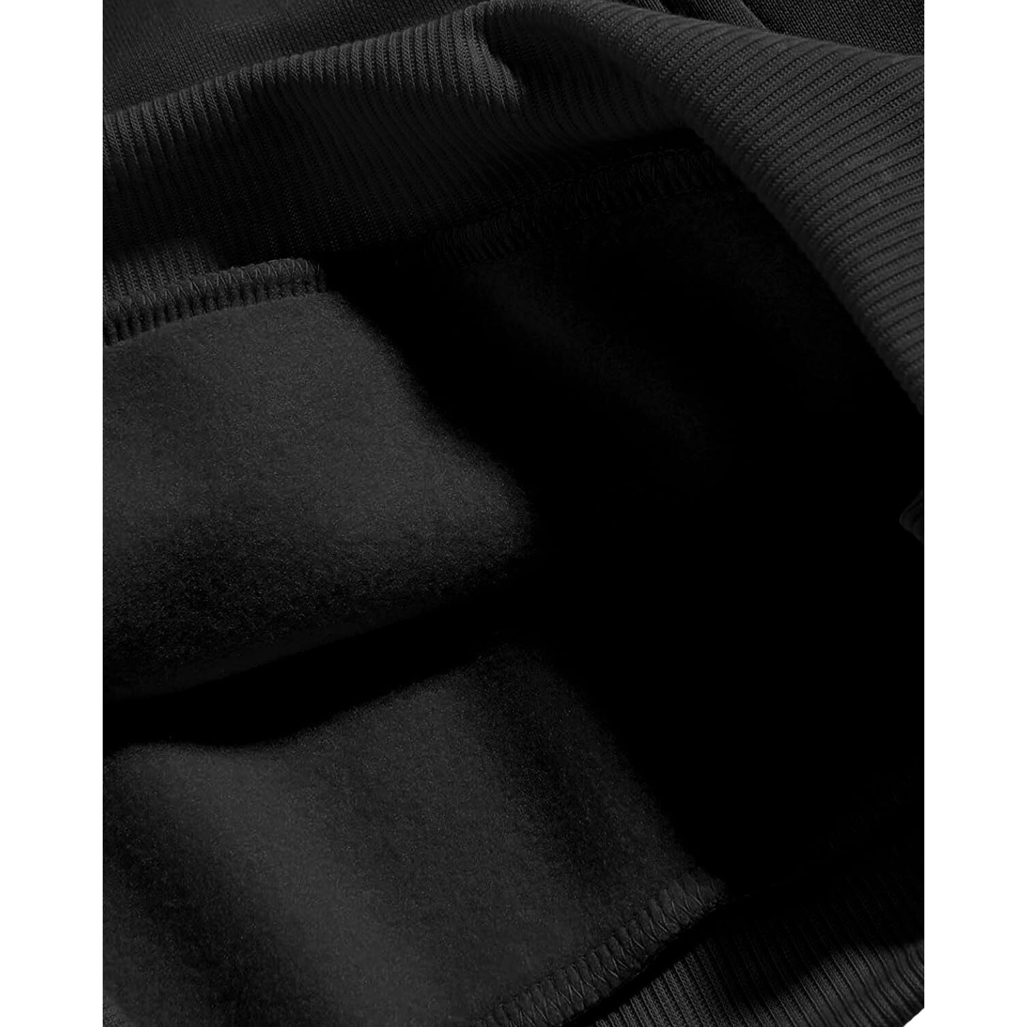 Adro Men's Cotton Neck Hooded Sweatshirt (H20-M-Byo-Bl_Black_M)