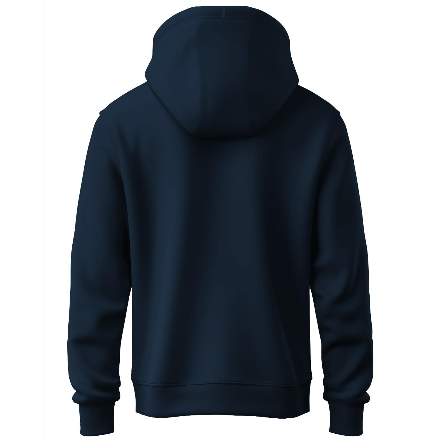 Adro Men's Cotton Neck Hooded Sweatshirt (H20-M-Byo-Nb_Navy_2Xl)