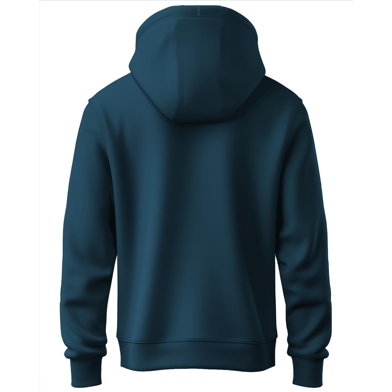 Adro Men's Cotton Neck Hooded Sweatshirt (H20-M-Byo-Sb_Teal_3Xl)