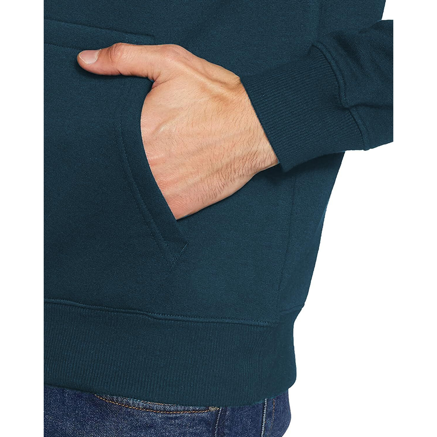 Adro Men's Cotton Neck Hooded Sweatshirt (H20-M-Byo-Sb_Teal_3Xl)