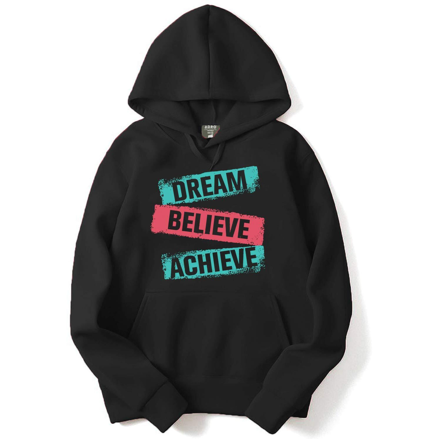Adro Printed Hoodies/Sweatshirts For Men & Women (H-M-Dbaa-Bl_Black_L)
