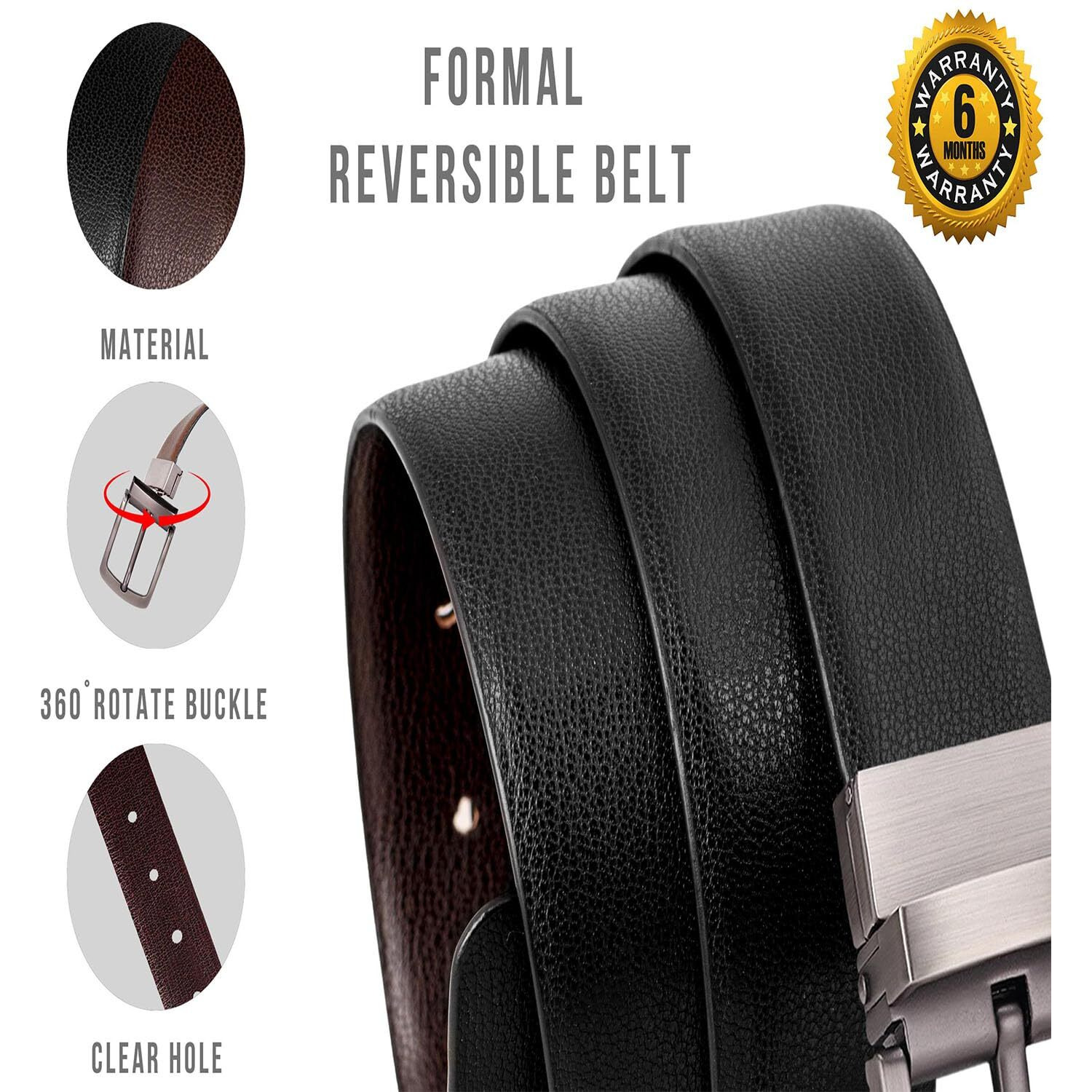 Scharf Reversible Vegan Leather Belt's For Men