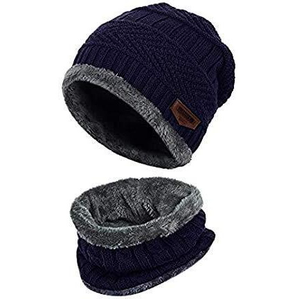 Digital Shopee Unisex's Cold Weather Headband (Esg-Cap-Scarf-Woven-Blue