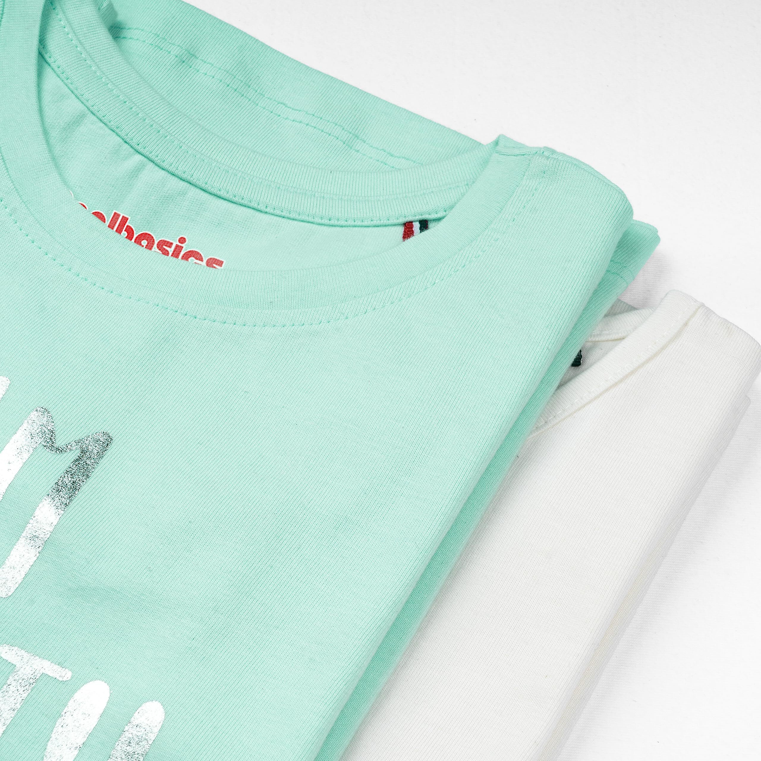 Real Basics Girls Regular Fit Full Sleeves Tshirt (Rb-G-Ftop-P2-45-S6_Fba_Multicolour_4-5 Years)