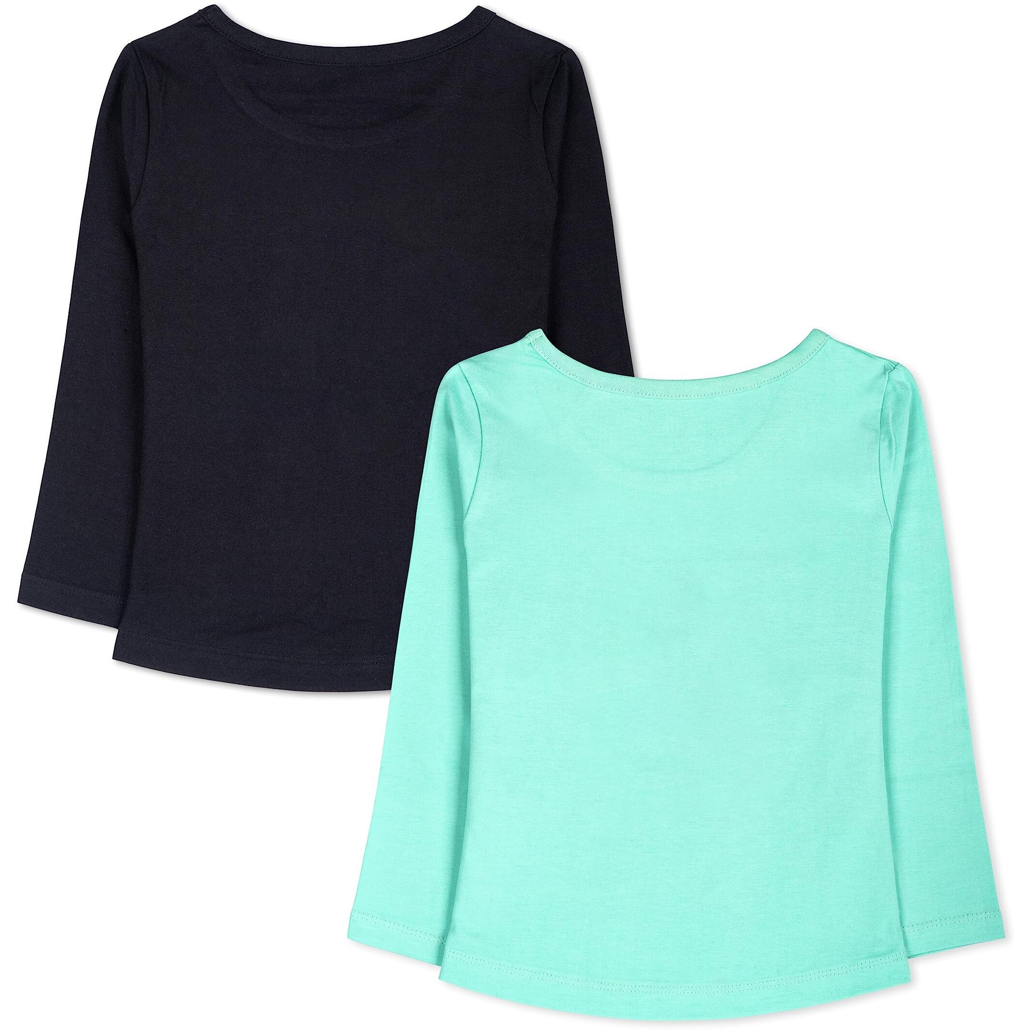 Real Basics Girls Regular Fit Full Sleeves Tshirt (Rb-G-Ftop-P2-45-S2_Fba_Multicolour_4-5 Years)